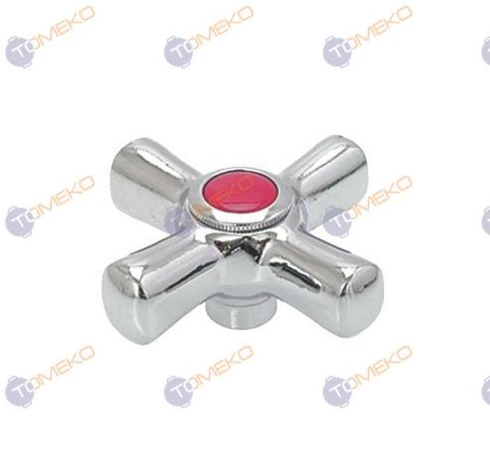 Ръкохватка за смесител, кръст, хромирана - топла вода - spareparts.tomeko.bg Ръкохватка за смесител, кръст, хромирана - топла вода