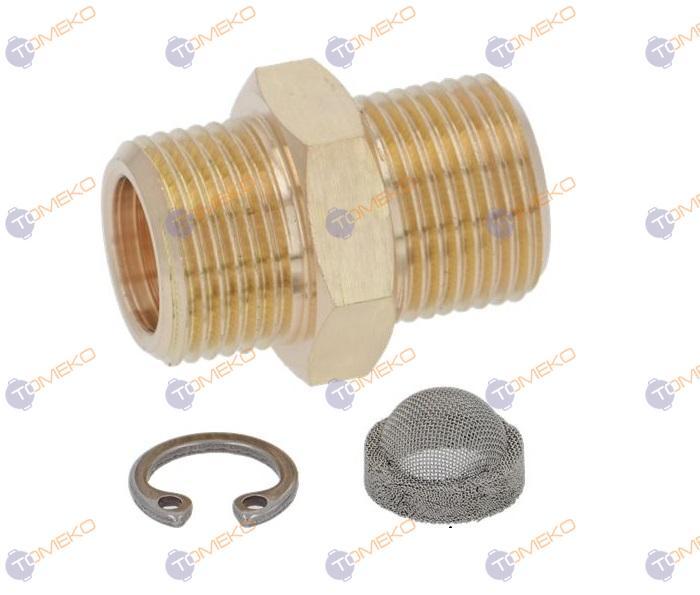 Нипел комплект с филтър 3/8 + 3/8 за помпа Start Astoria - spareparts.tomeko.bg Нипел комплект с филтър 3/8 + 3/8 за помпа Start Astoria