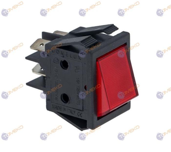 Ключ двуполюсен за кафемашина CKX, 16A 250V - spareparts.tomeko.bg Ключ двуполюсен за кафемашина CKX, 16A 250V