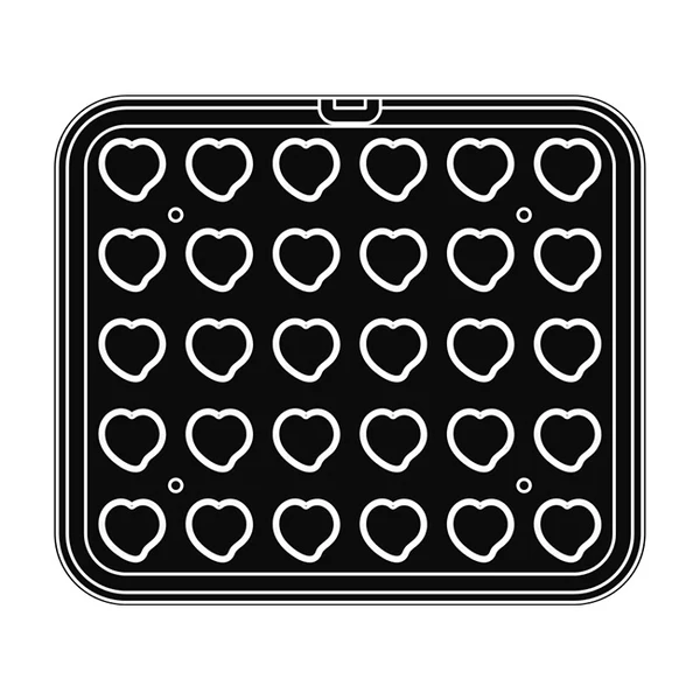 Приставка за Cookmatic, 30 бр Smooth heart tartlets 40х38х17 мм - spareparts.tomeko.bg Приставка за Cookmatic, 30 бр Smooth heart tartlets 40х38х17 мм