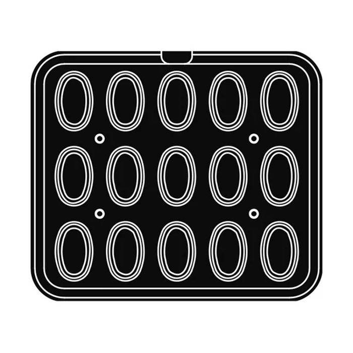 Приставка за Cookmatic, 15 бр Festooned oval tartlets 77х48х20 мм - spareparts.tomeko.bg Приставка за Cookmatic, 15 бр Festooned oval tartlets 77х48х20 мм