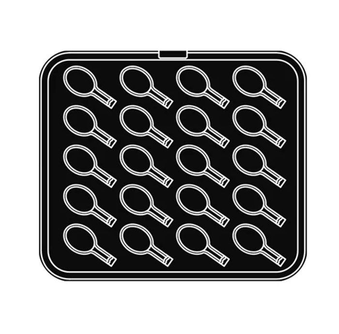 Приставка за Cookmatic, 20 бр Smooth spoon tartlets 78х38х11 мм - spareparts.tomeko.bg Приставка за Cookmatic, 20 бр Smooth spoon tartlets 78х38х11 мм