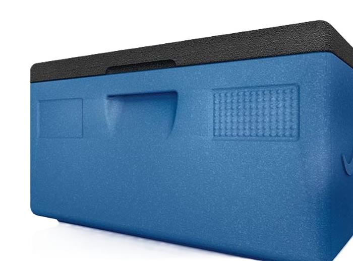 Термокутия Easy, вътрешен размер 350х350х265 мм, синя с черен капак - spareparts.tomeko.bg Термокутия Easy, вътрешен размер 350х350х265 мм, синя с черен капак