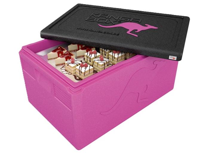 Термокутия Professional GN 1/1, вътрешен размер 538х337х267 мм, лилава с черен капак - spareparts.tomeko.bg Термокутия Professional GN 1/1, вътрешен размер 538х337х267 мм, лилава с черен капак