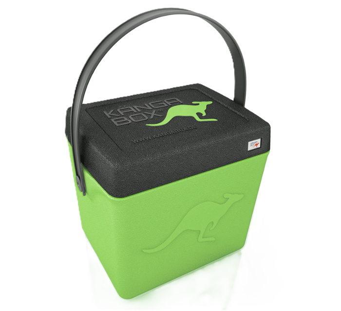 Термокутия с дръжка Trip, вътрешен размер 300х220х310 мм, лайм с черен капак - spareparts.tomeko.bg Термокутия с дръжка Trip, вътрешен размер 300х220х310 мм, лайм с черен капак