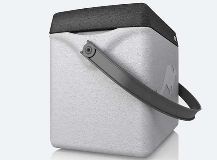 Термокутия с дръжка Trip, вътрешен размер 300х220х310 мм, сива с черен капак - spareparts.tomeko.bg Термокутия с дръжка Trip, вътрешен размер 300х220х310 мм, сива с черен капак