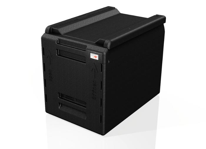 Термокутия с предно отваряне Tower GN 1/1 Euro 5 нива, вътрешен размер 331х535х400 мм, черна - spareparts.tomeko.bg Термокутия с предно отваряне Tower GN 1/1 Euro 5 нива, вътрешен размер 331х535х400 мм, черна