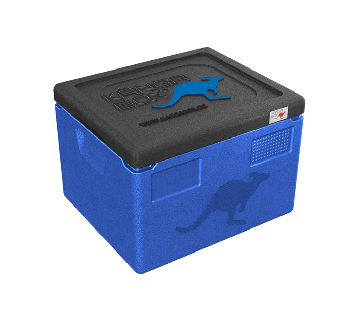 Термокутия Expert GN 1/2, вътрешен размер 330х270х217 мм, синя с черен капак - spareparts.tomeko.bg Термокутия Expert GN 1/2, вътрешен размер 330х270х217 мм, синя с черен капак