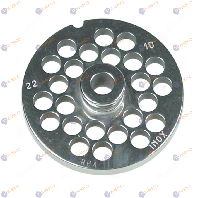 Решетка за месомелачка, модел 22/H82, D 10 мм, S/S - spareparts.tomeko.bg Решетка за месомелачка, модел 22/H82, D 10 мм, S/S