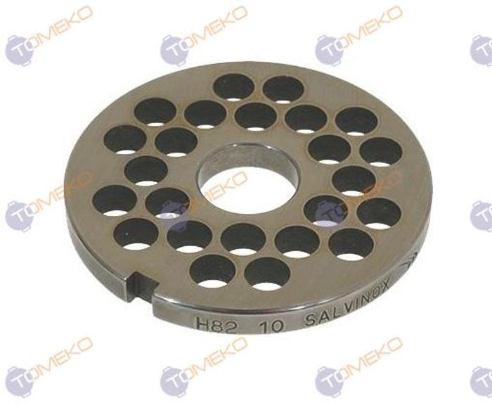 Решетка за месомелачка, модел 22/H82, D 10 мм, S/S, Unger - spareparts.tomeko.bg Решетка за месомелачка, модел 22/H82, D 10 мм, S/S, Unger