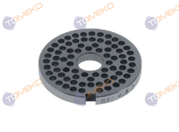 Решетка за месомелачка, модел 12/R70, D 4,5 мм, S/S, Unger - spareparts.tomeko.bg Решетка за месомелачка, модел 12/R70, D 4,5 мм, S/S, Unger