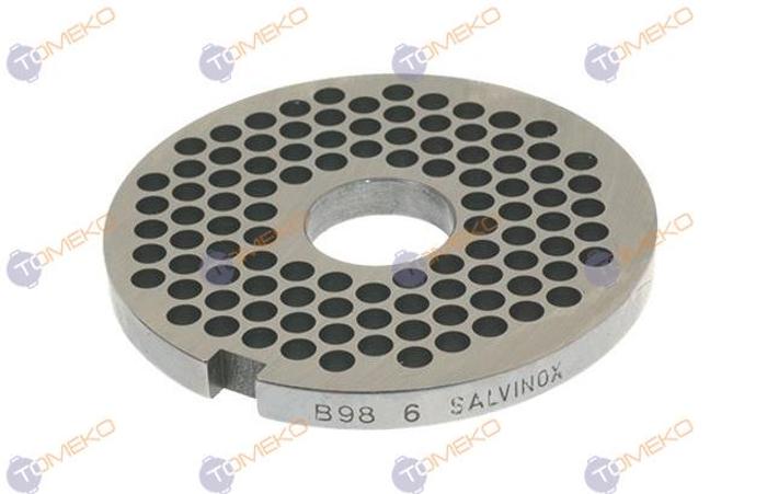 Решетка за месомелачка, модел 32/B98, D 6 мм, S/S, Unger - spareparts.tomeko.bg Решетка за месомелачка, модел 32/B98, D 6 мм, S/S, Unger